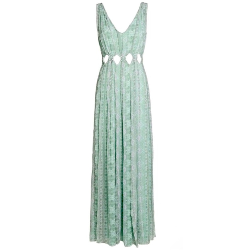 INTERMIX Elisa Silk Paisley Maxi Dress size 6